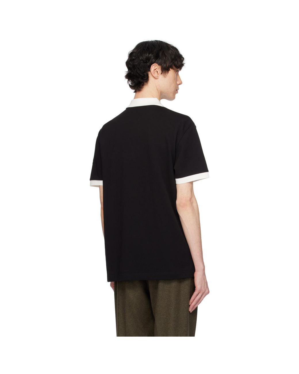 Moncler Black Archivio Ss Polo for men