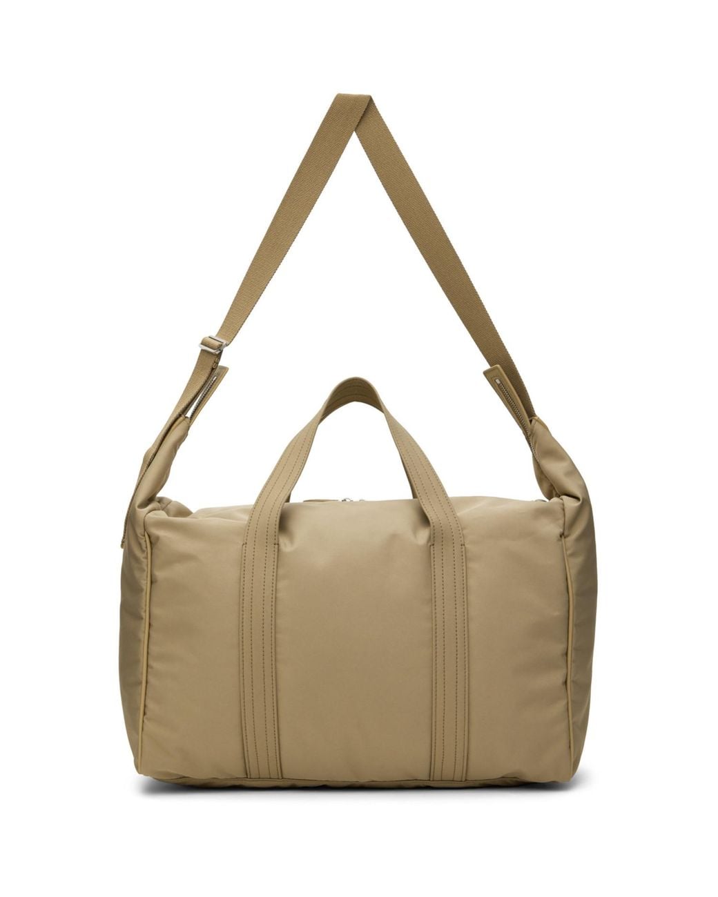 The Row Metallic Beige Logan Duffle Bag for men