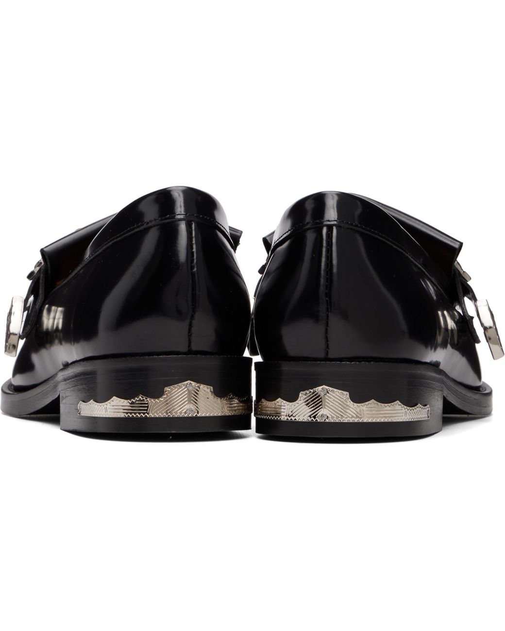 Toga Black Metal Loafers