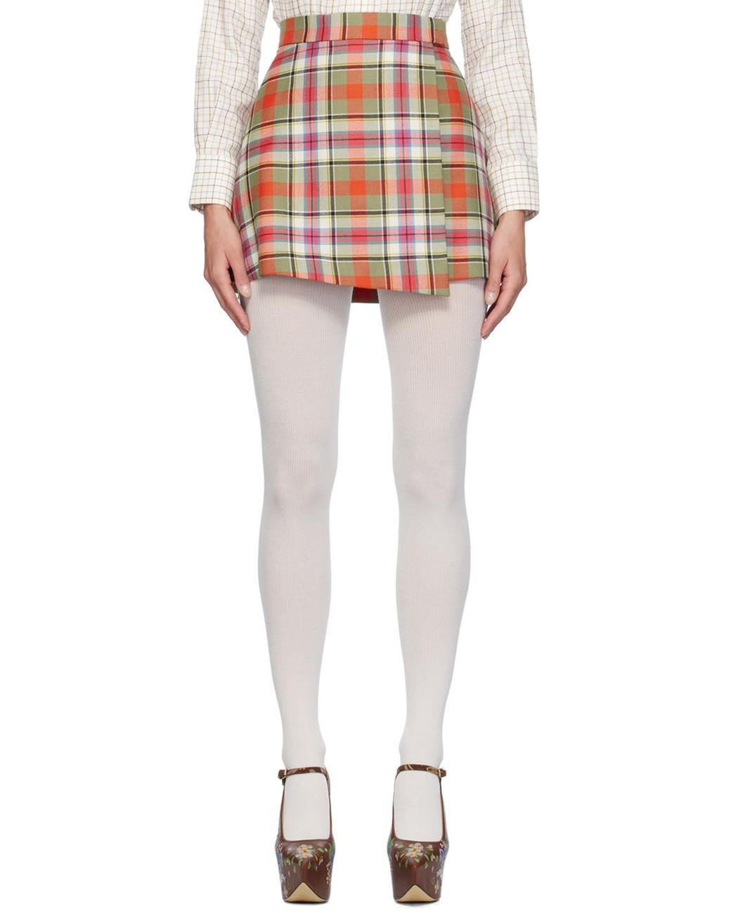 Vivienne Westwood Cut Off Miniskirt in Black | Lyst