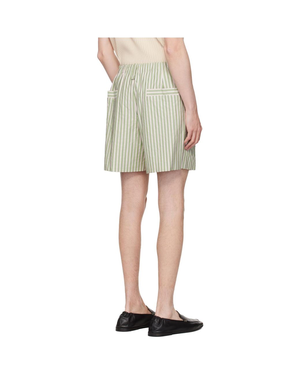 Homme Plissé Issey Miyake Multicolor Stripe Jersey Shorts for men
