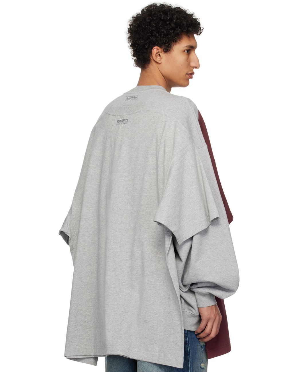 【VETEMENTS】Runway Merged T-shirtsスウェットシャツ 251669M204000_1.jpg