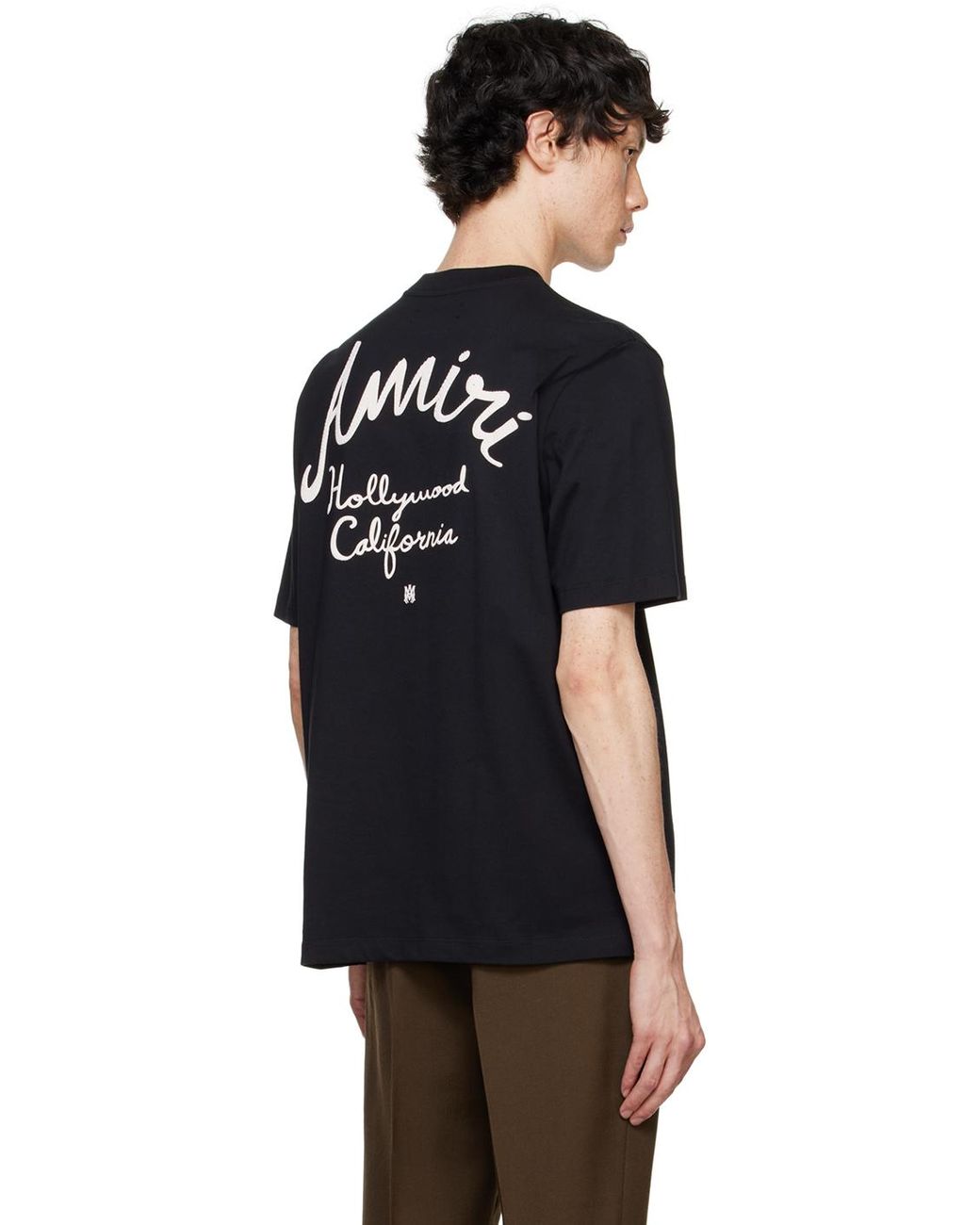 AMIRI♡ ブラック 'AMIRI Hollywood' Tシャツ 242886M213070_1.jpg
