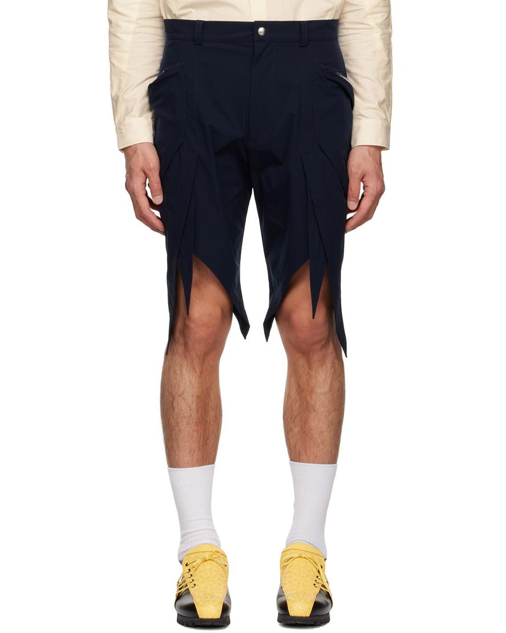 メンズ Kiko Kostadinov ネイビー Torino ショートパンツ ブルー | Lyst
