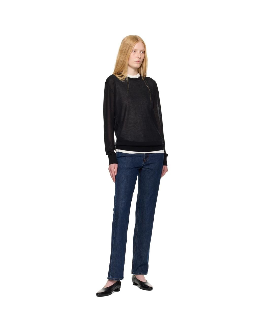 Totême Blue Low Straight Jeans