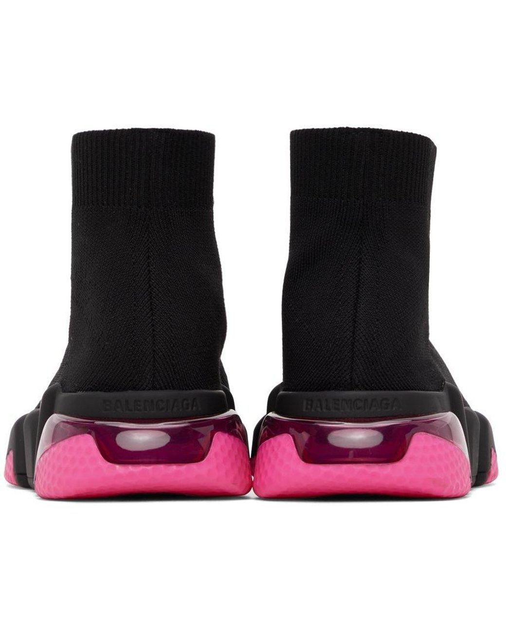 Baskets speed s a semelles translucides Balenciaga en coloris Noir Lyst