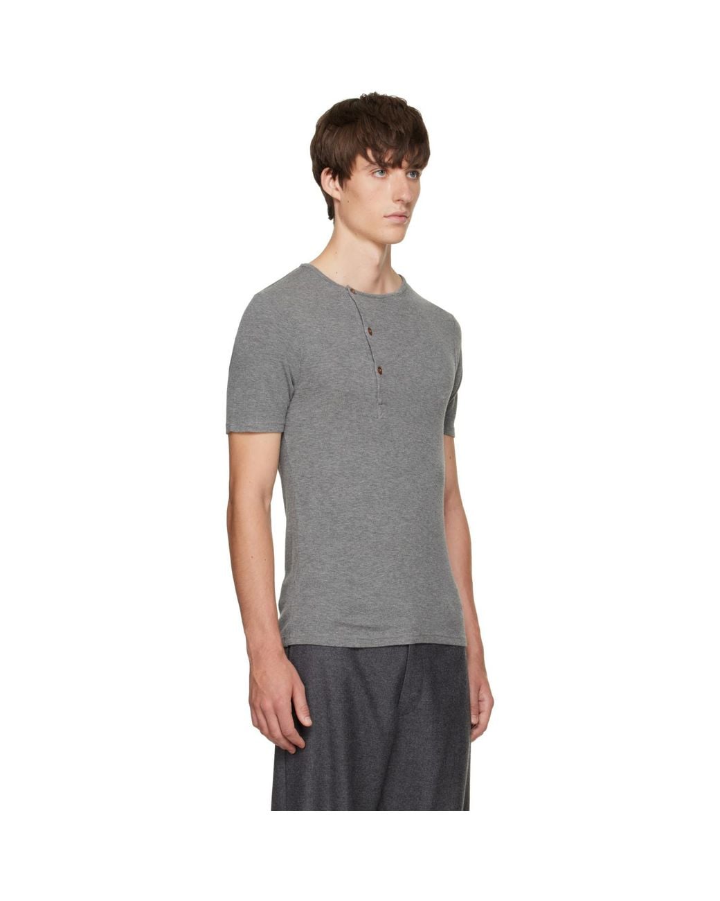 Vivienne Westwood Gray Tegan Henley for men