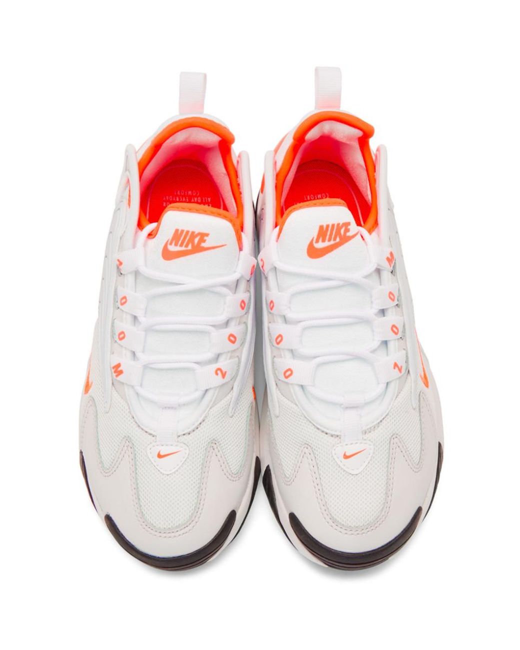 Nike Off-white And Orange Zoom 2k Sneakers | Lyst