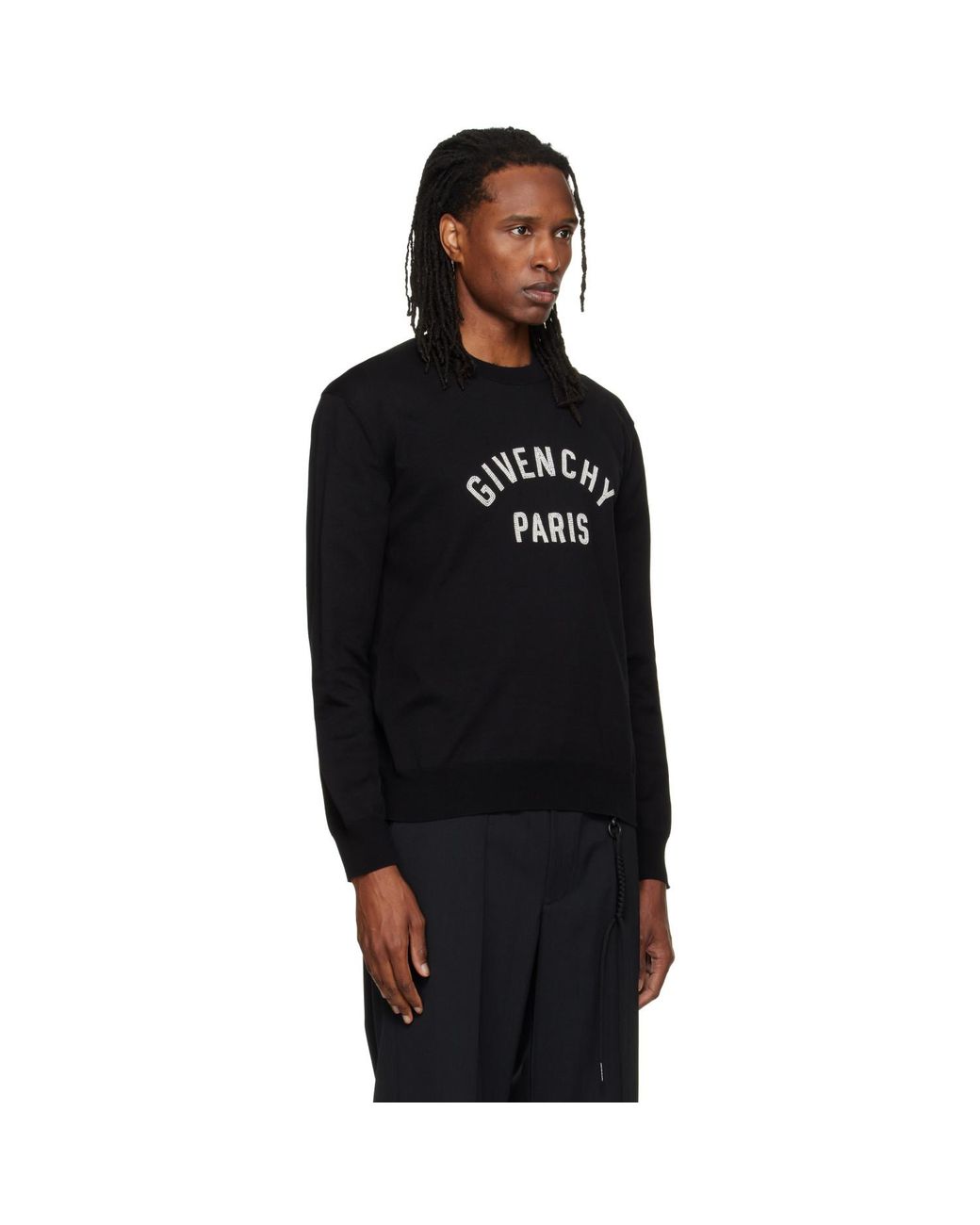 Pull Noir À Logo Perlé Givenchy pour homme en coloris Black