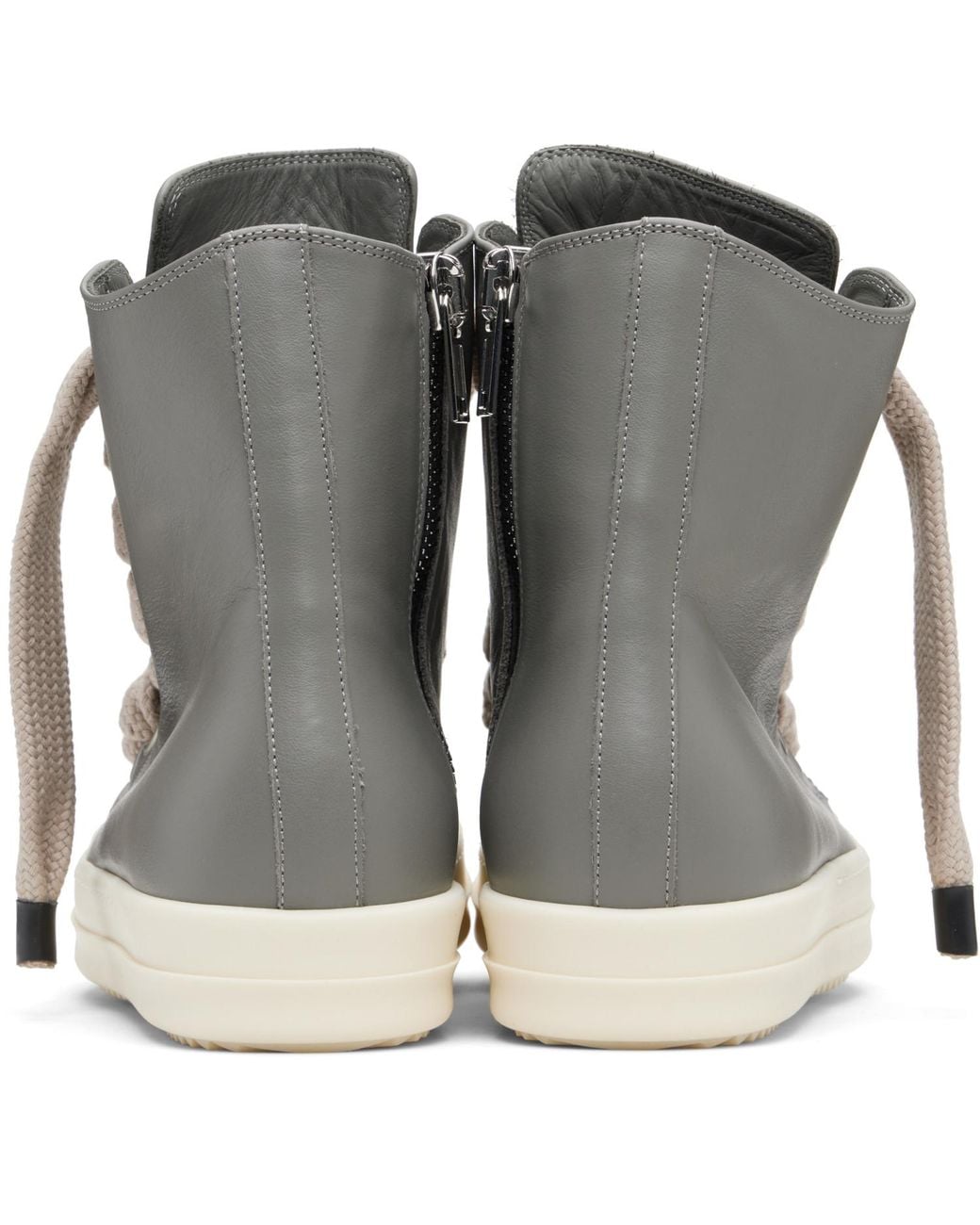 Rick Owens Gray Temple Jumbolace Sneakers for men