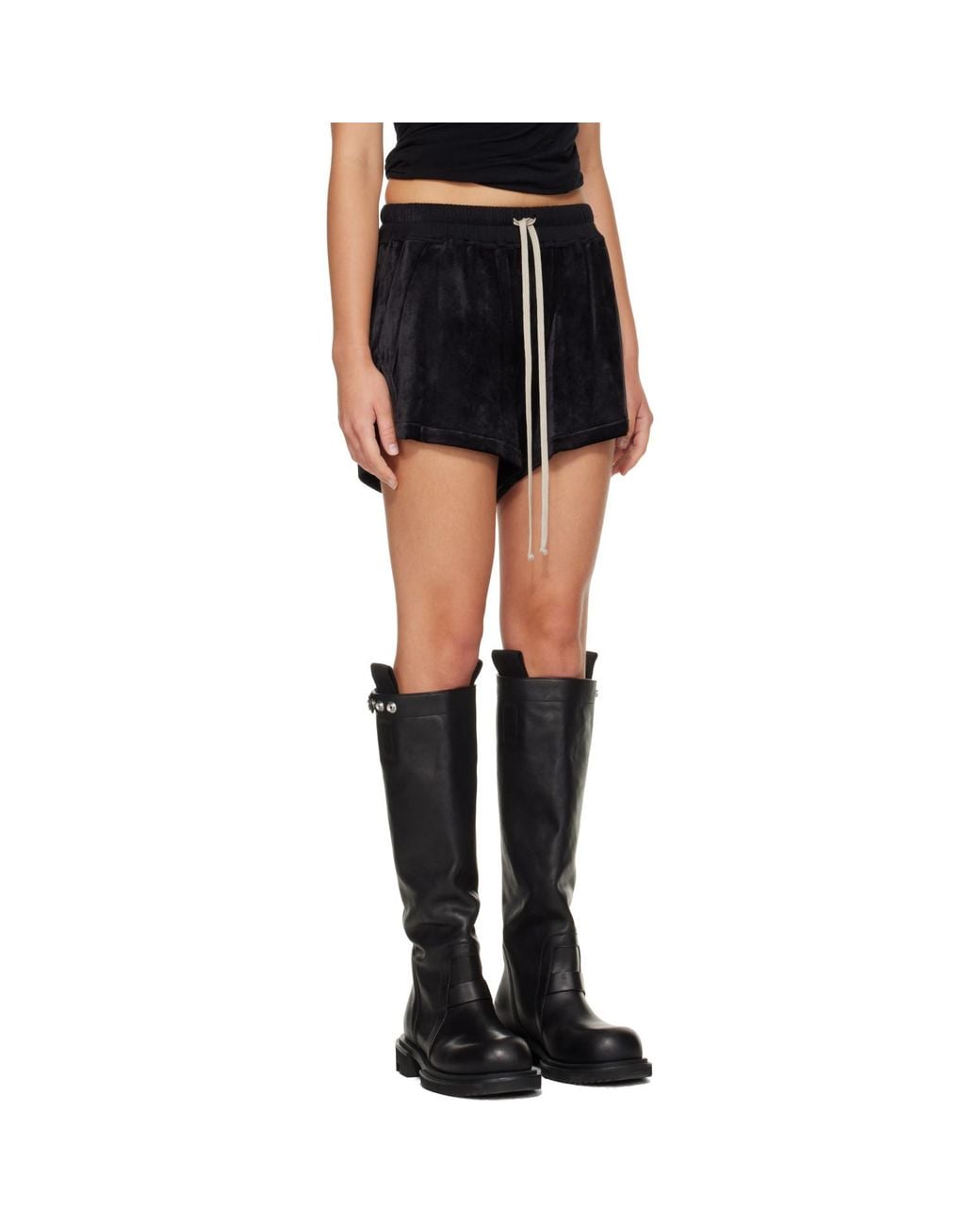 Rick Owens Black Tower Boxers Shorts