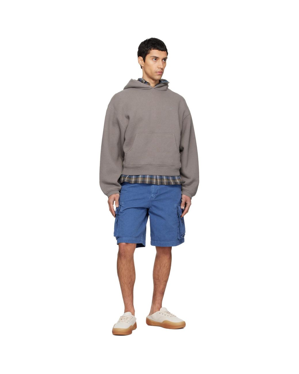 ERL Gray Heathered Hoodie for men