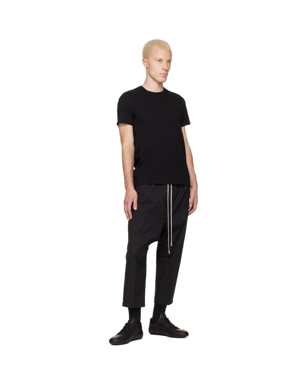 Rick Owens Black Tower Short Level T-Shirt for men