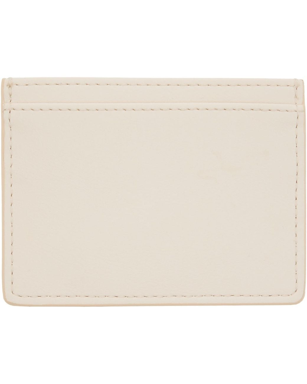 Vivienne Westwood Natural Off- Flat Card Holder for men