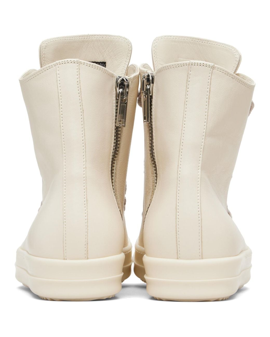 Rick Owens White Off- Temple Jumbolace Sneakers for men