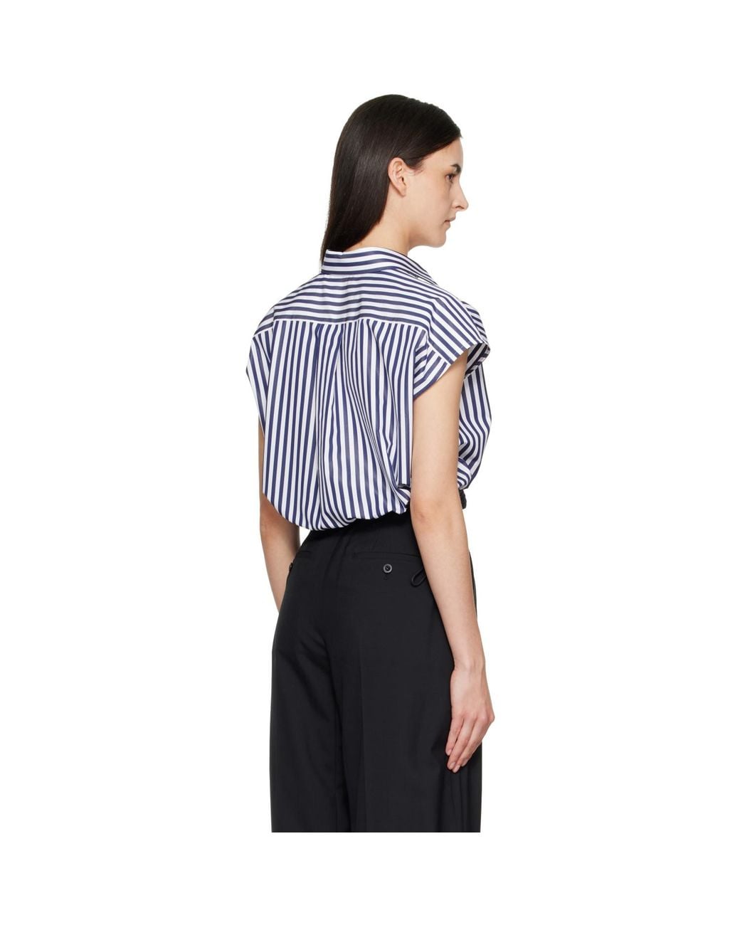 Sacai Blue Cotton Poplin Shirt