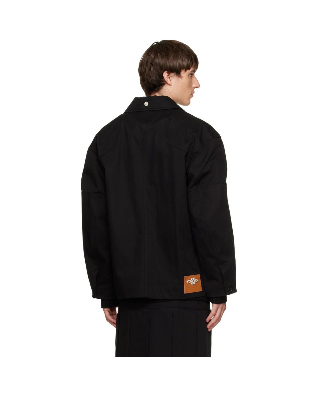Simone Rocha Black Workwear Field Jacket for men