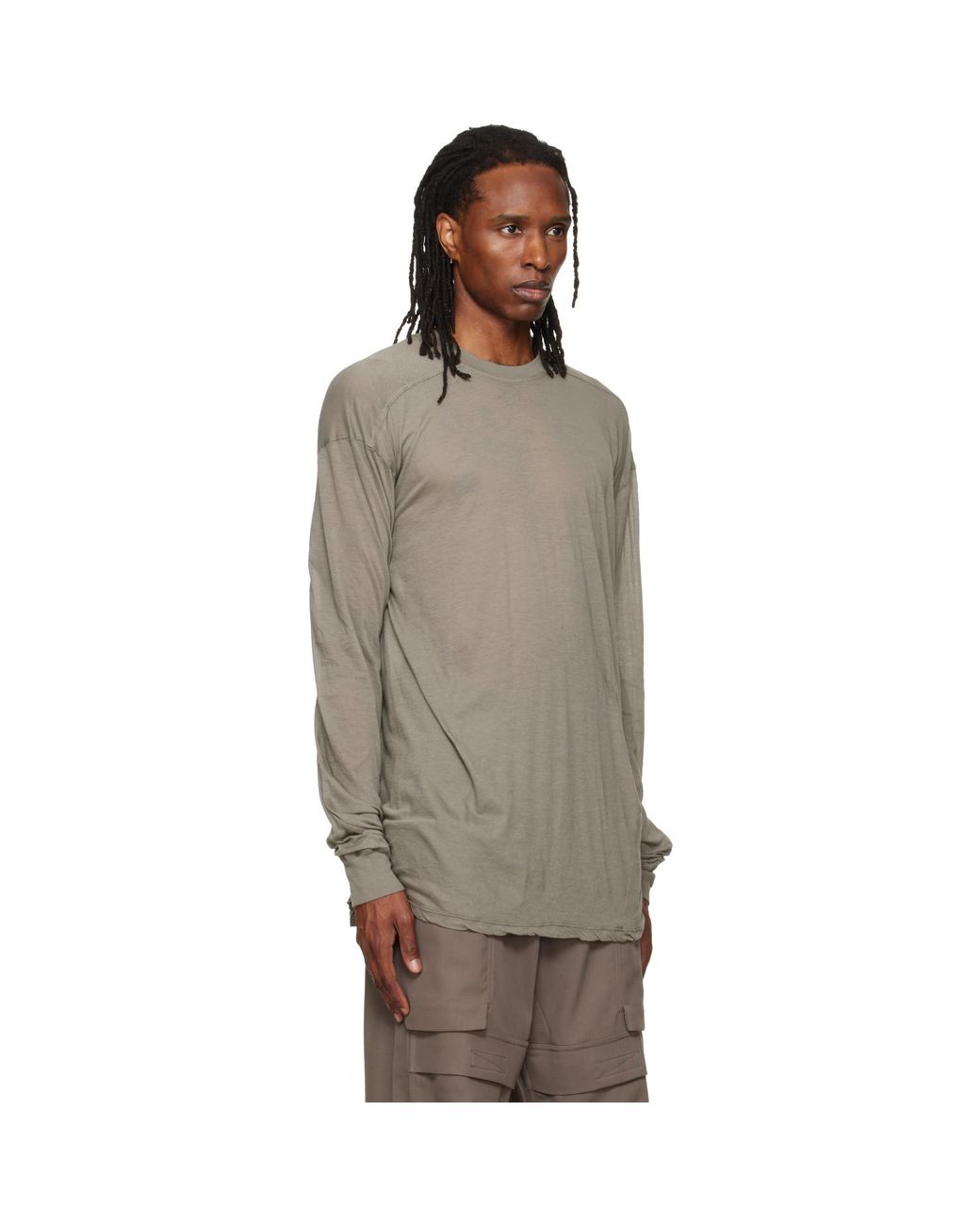 Rick Owens Brown Tower Rick S Jumbo L/S T-Shirt for men