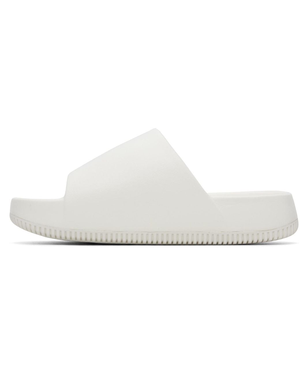 Nike White Calm Slides