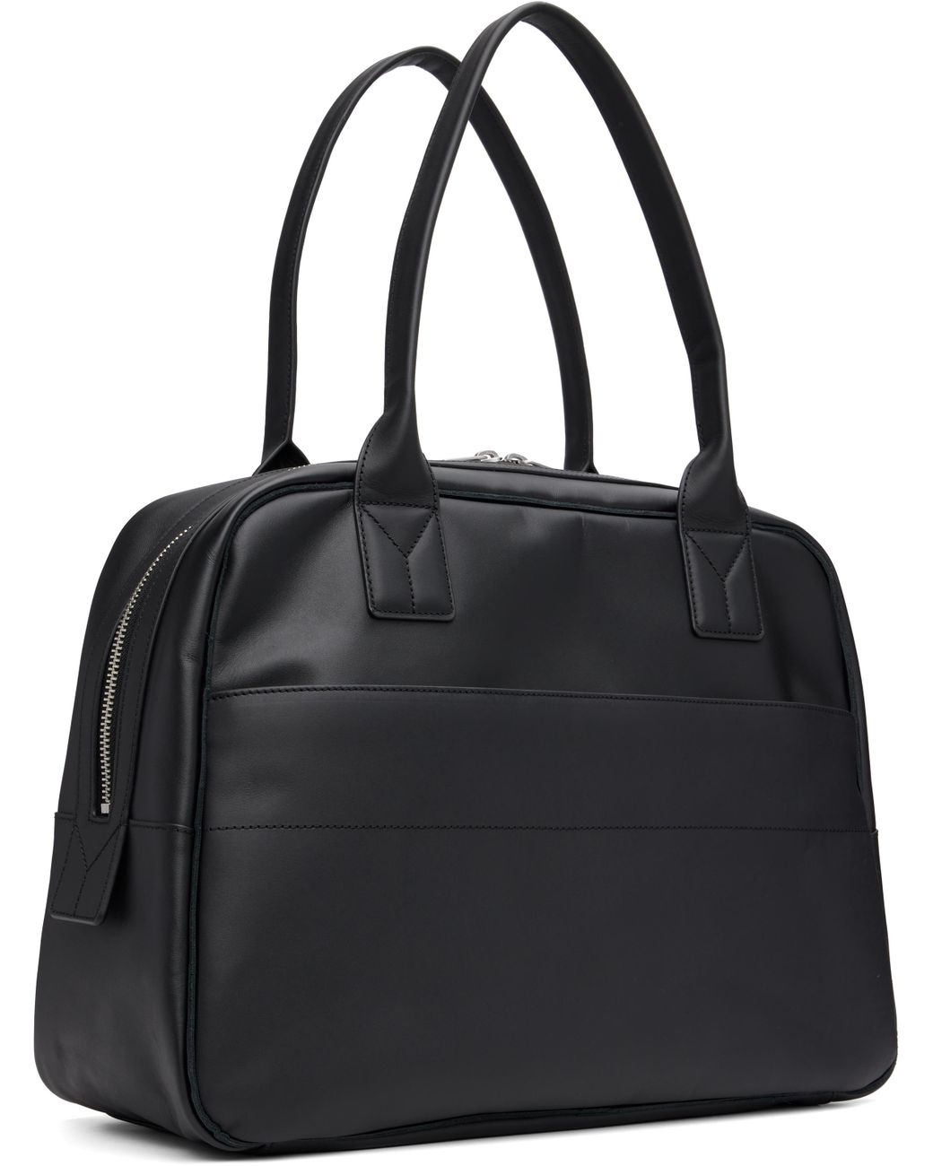 Y-3 Leather Airliner Bag in Black for Men | Lyst