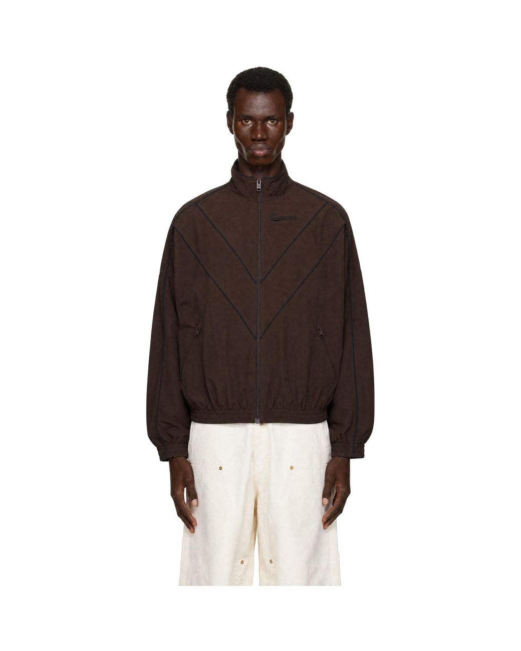 Willy Chavarria Brown 'Bad Boy' Track Jacket for men