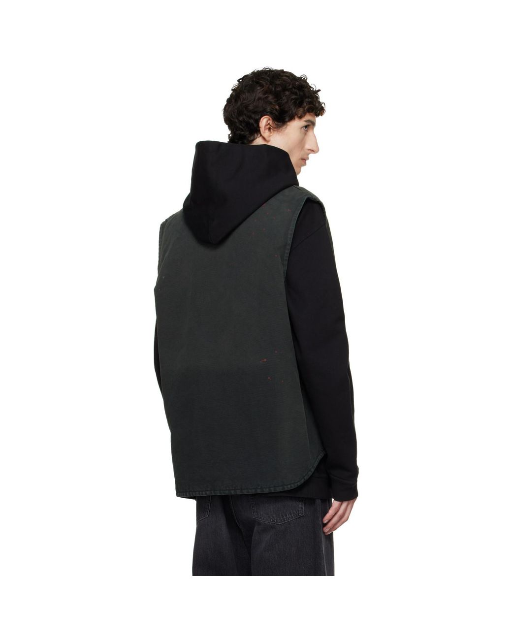Maison Margiela Black Workwear Vest for men