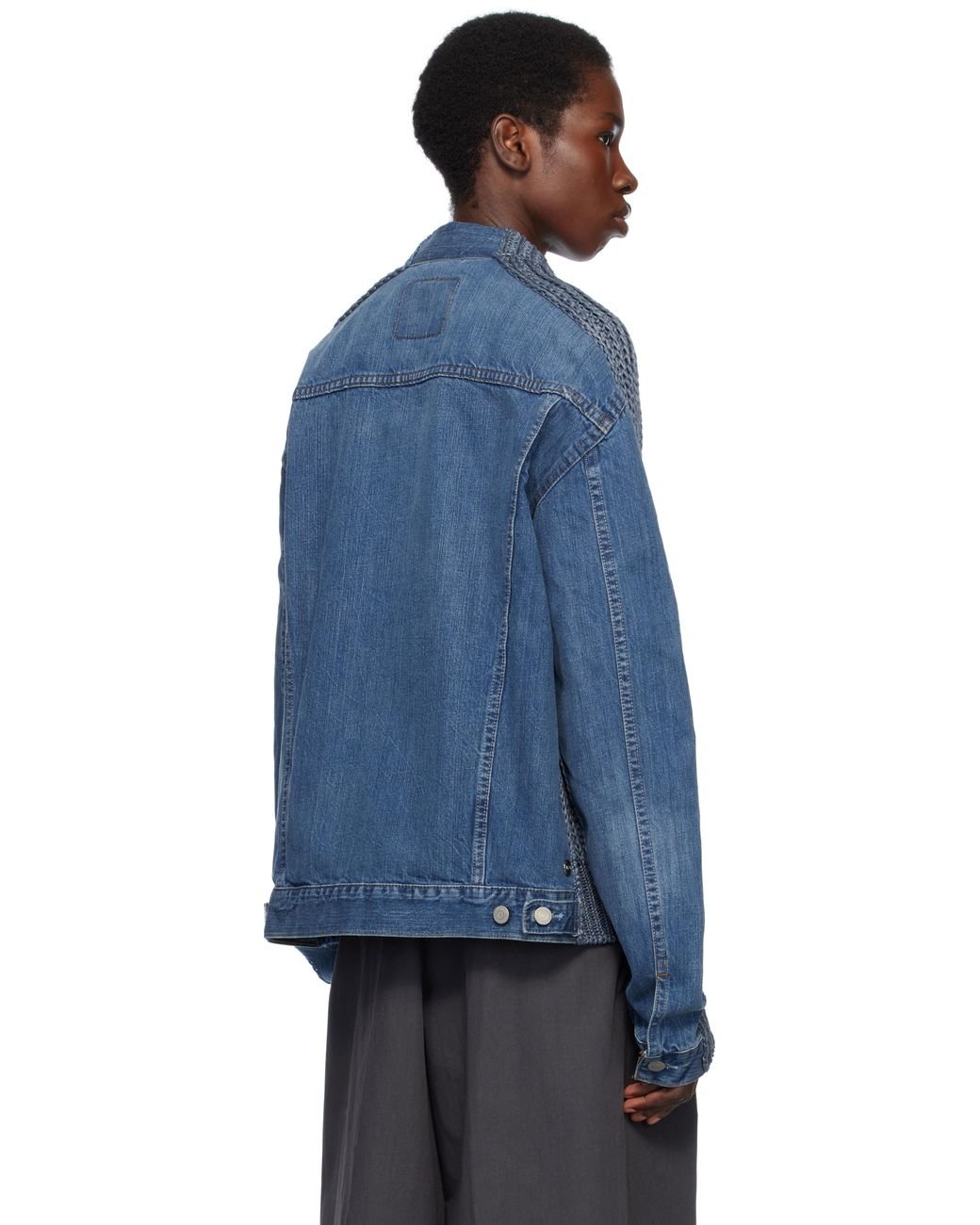 Bless The Cristaseya Edition Nº79 'Jeansbackpatent' Cardigan in