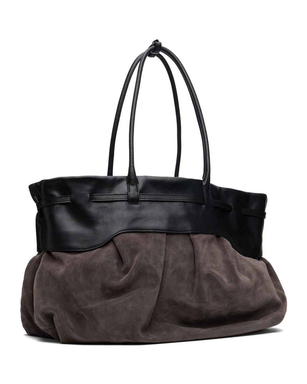 MARGE SHERWOOD Black Soft Grandma Layered Tote