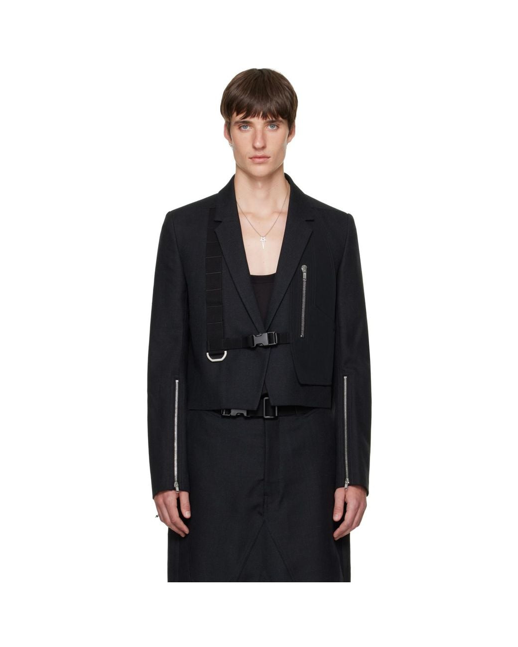Rick Owens Black Tower Monat Blazer for men