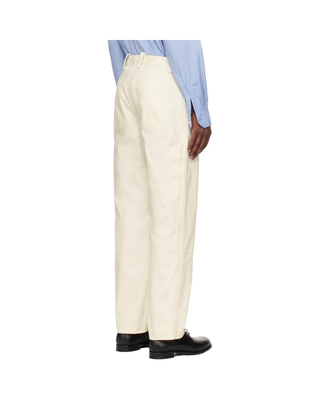 Studio Nicholson White Aaron Levine Edition Denver Trousers for men