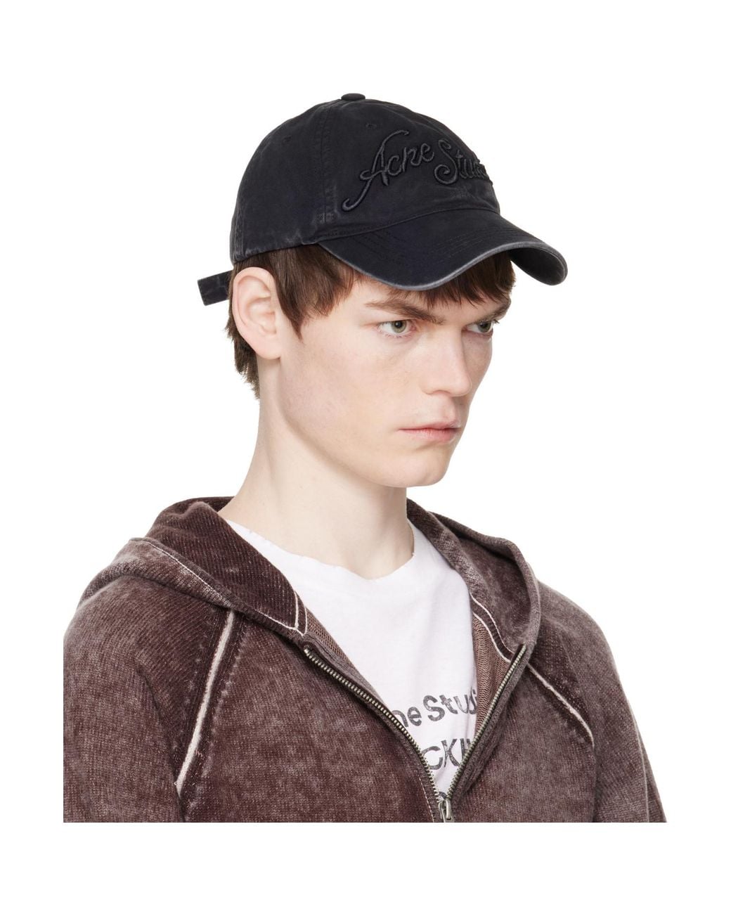 Acne Multicolor Embroidered Logo Cap for men