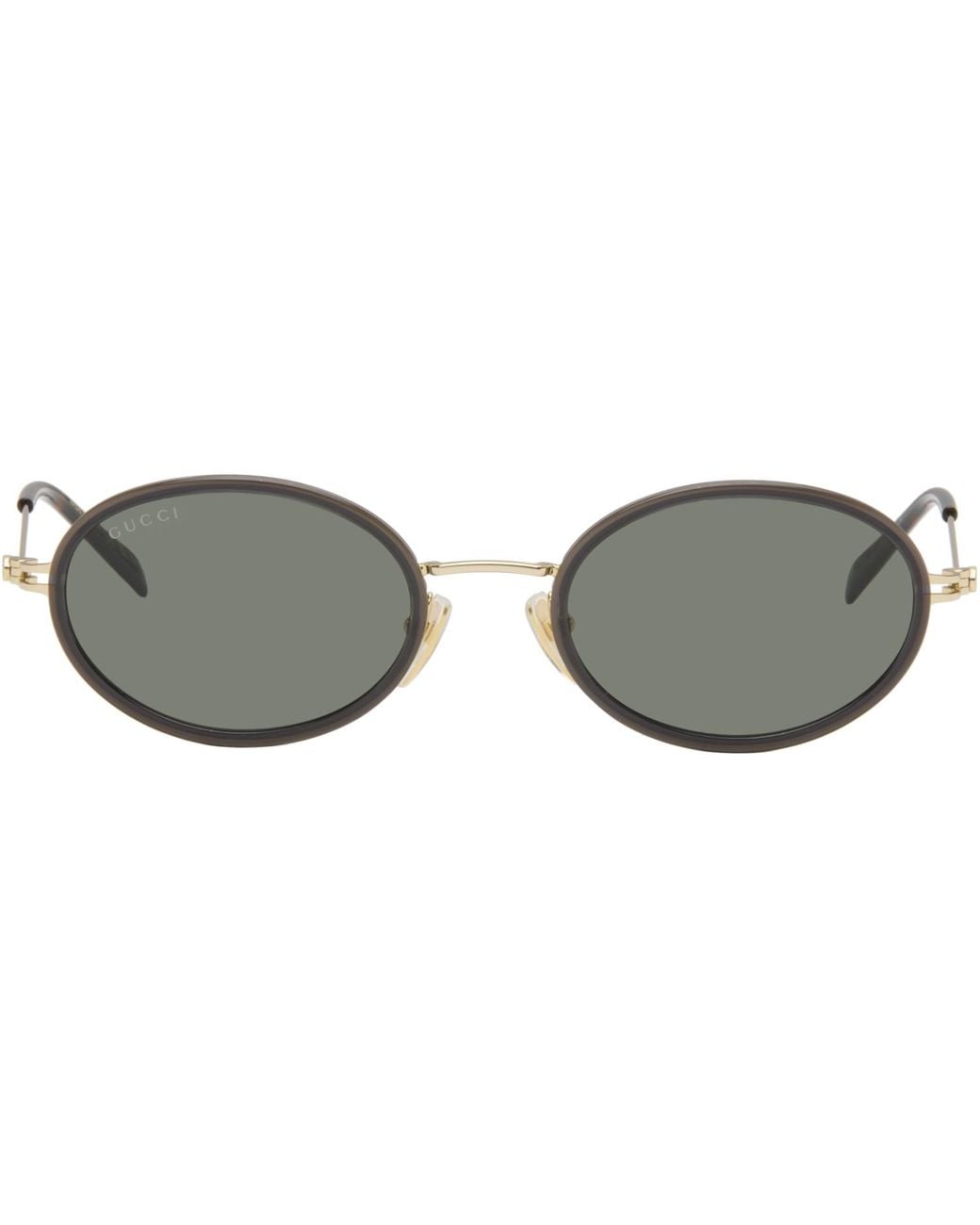 Gucci Black Gg Logo Tiny Sunglasses for men