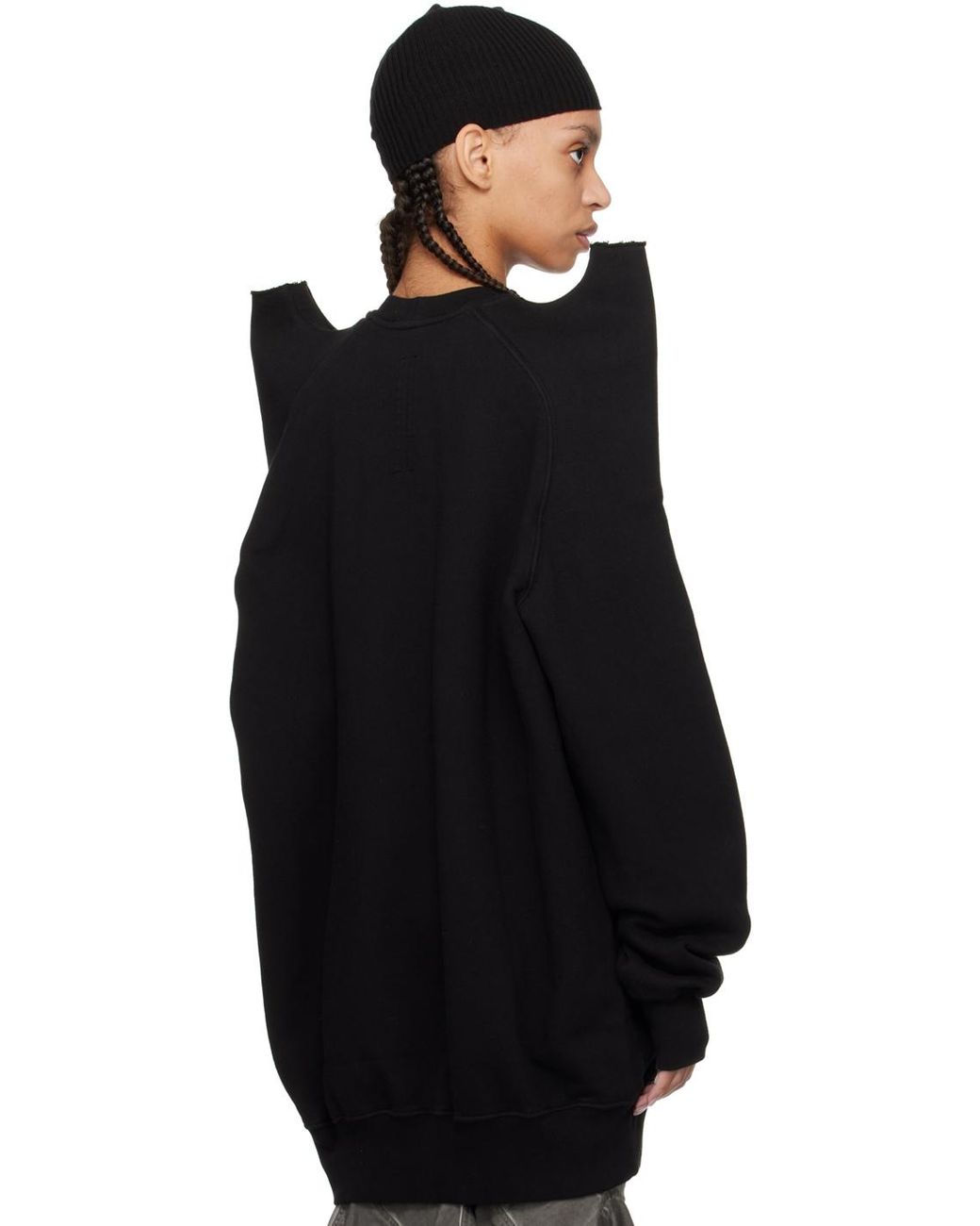 【Rick Owens】Hollywood Tecsweat スウェットシャツ Gray Hollywood Tecsweat Sweatshirt by Rick Owens DRKSHDW on Sale