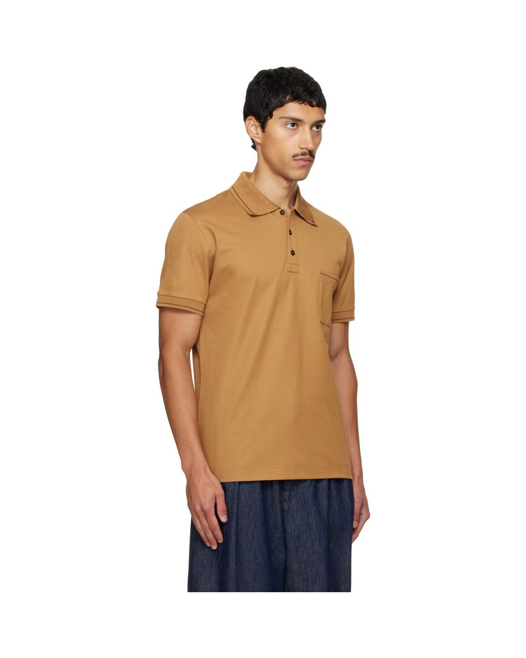 Ferragamo Multicolor Tan Gancini Polo for men