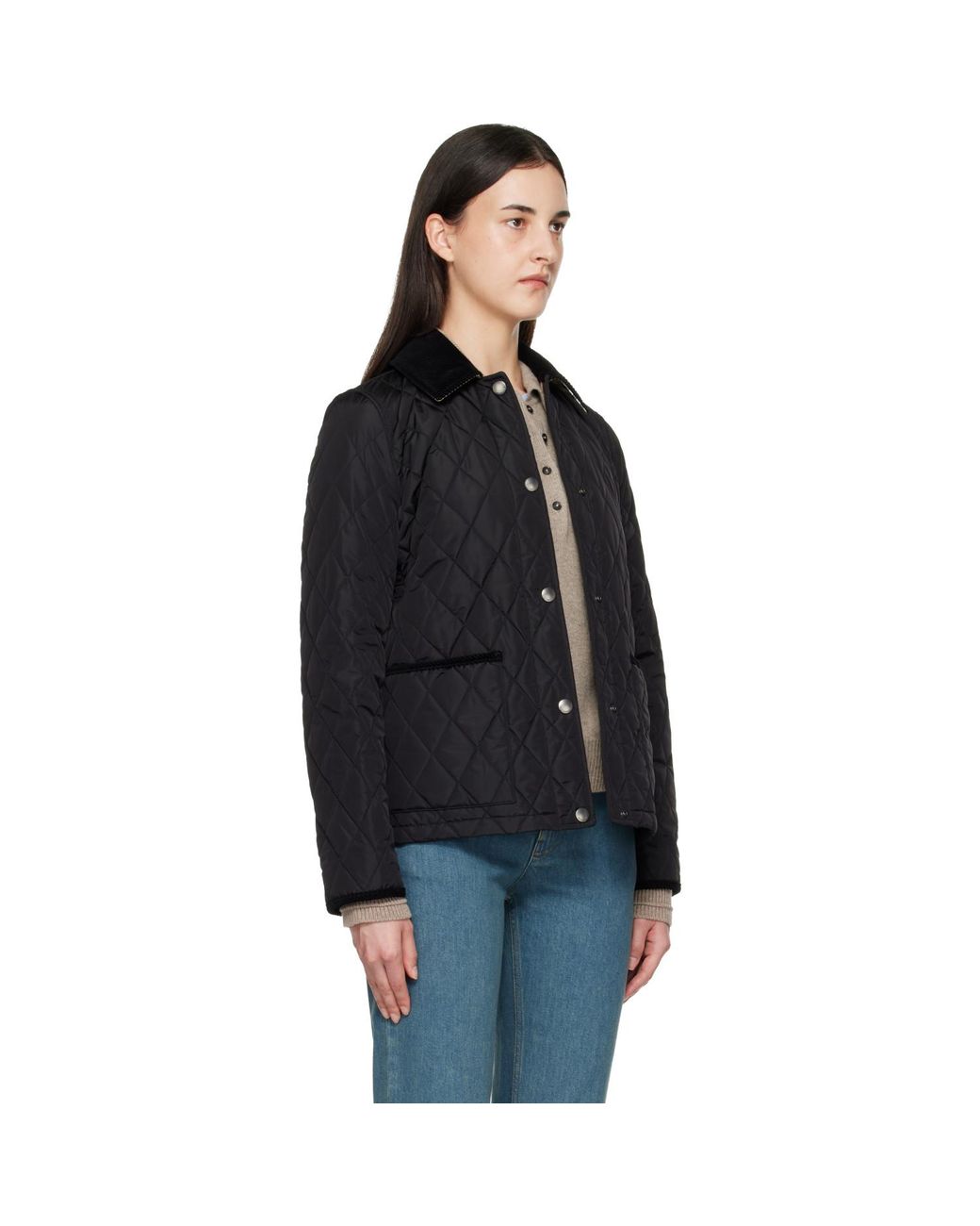 Burberry Black Quilted Nylon Jacket