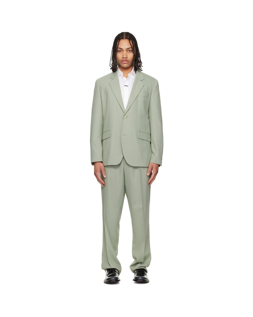 HUGO Black Two-Piece Modern-Fit Stretch Twill Suit for men