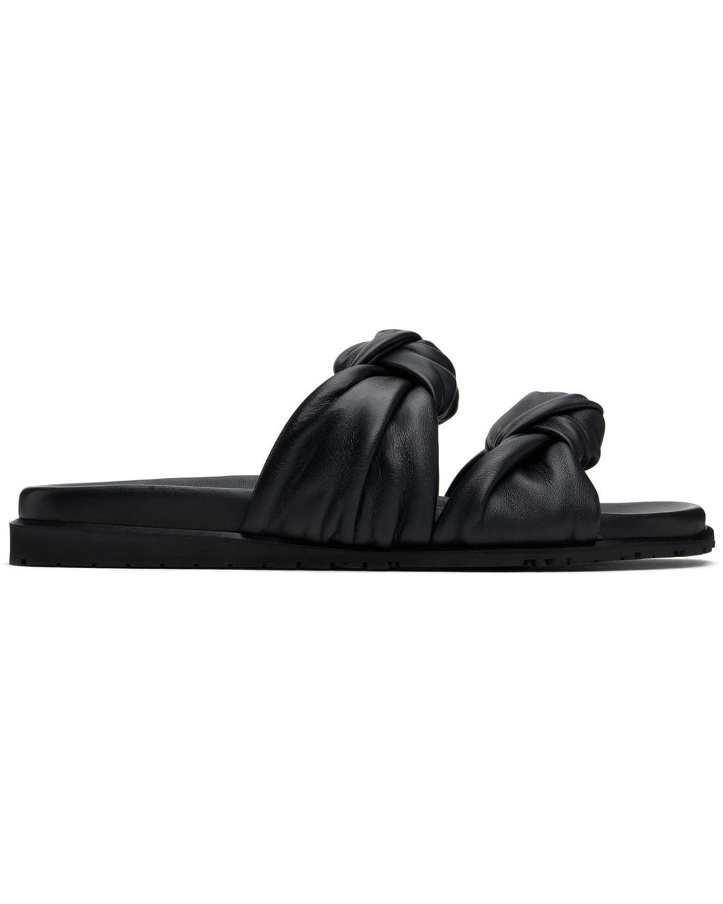 Dear Frances Black Tye Sandals