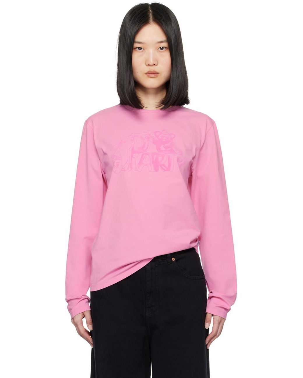 Tシャツ・カットソー MM6 Maison Margiela LONG SLEEVED TOP (S62NH0038 M20115 100) MM6 Maison Margiela Long Sleeved Top | Shopbop