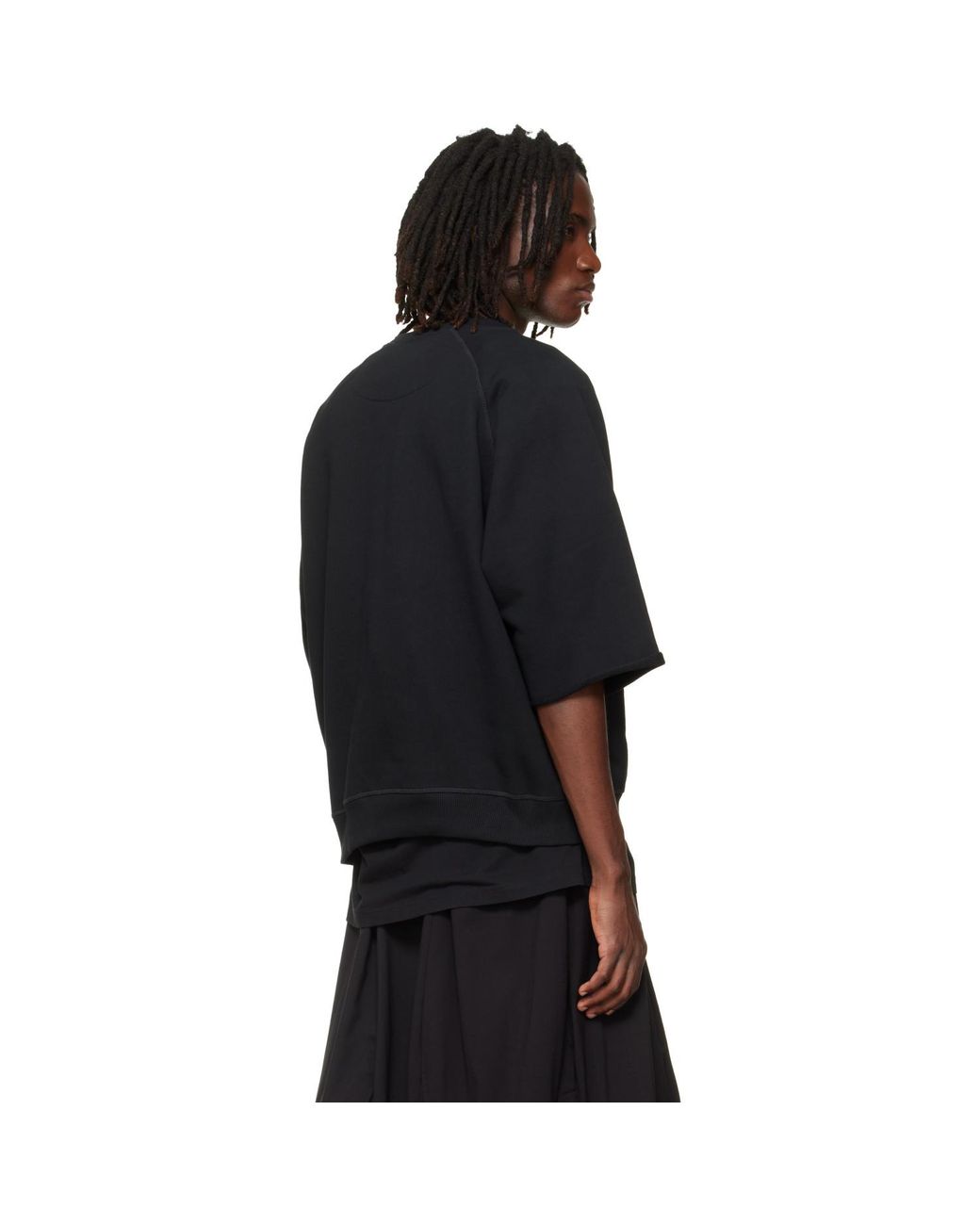 Vivienne Westwood Black Short Sleeve Raglan Sweatshirt for men