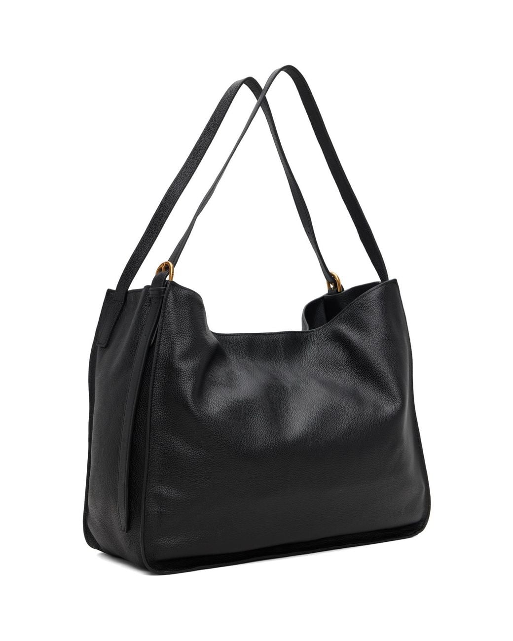 Rag & Bone Black River Pebbled Leather Tote