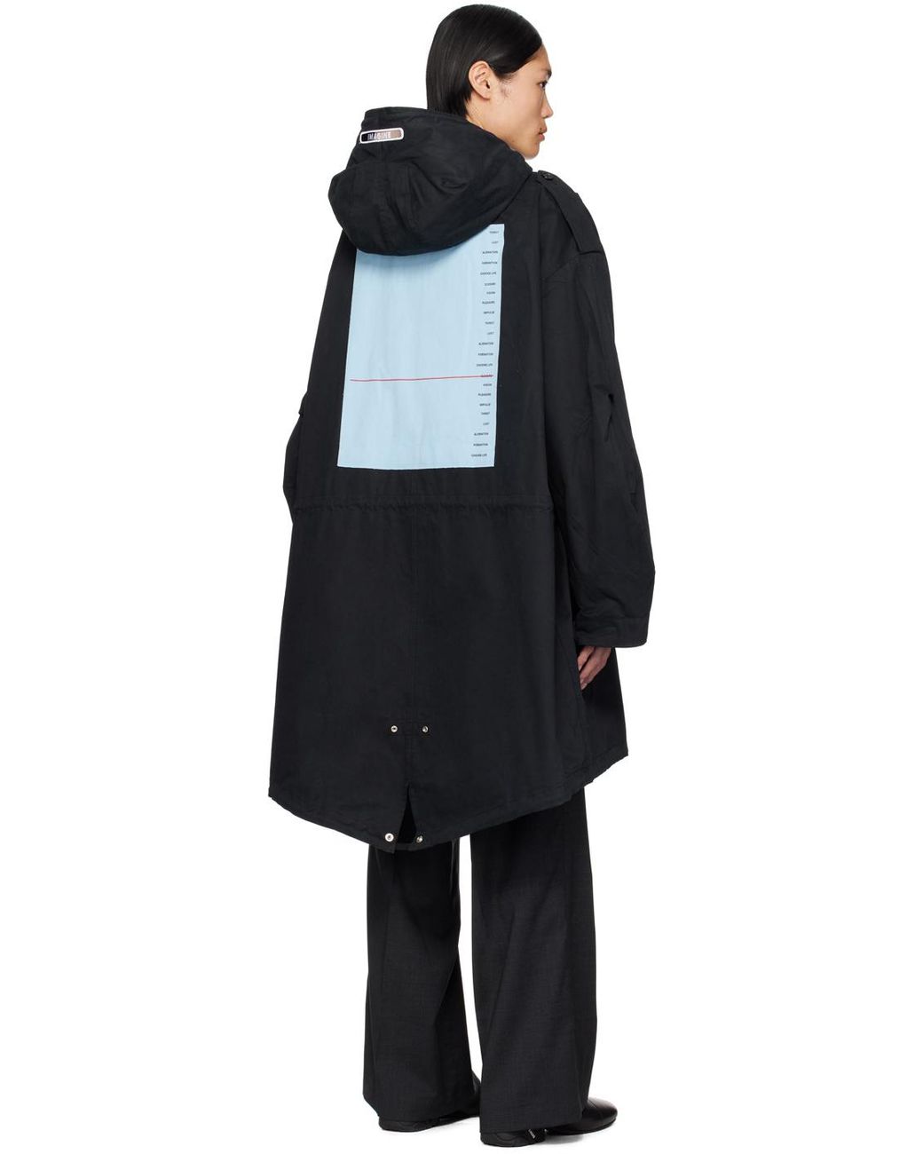 Raf Simons Black Fred Perry Edition Coat for Men | Lyst UK