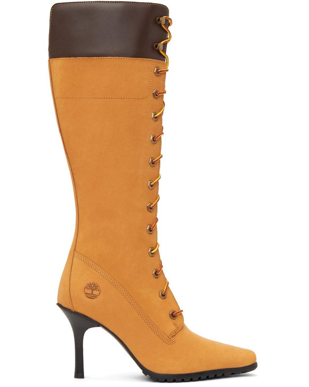 Black timbs heels deals