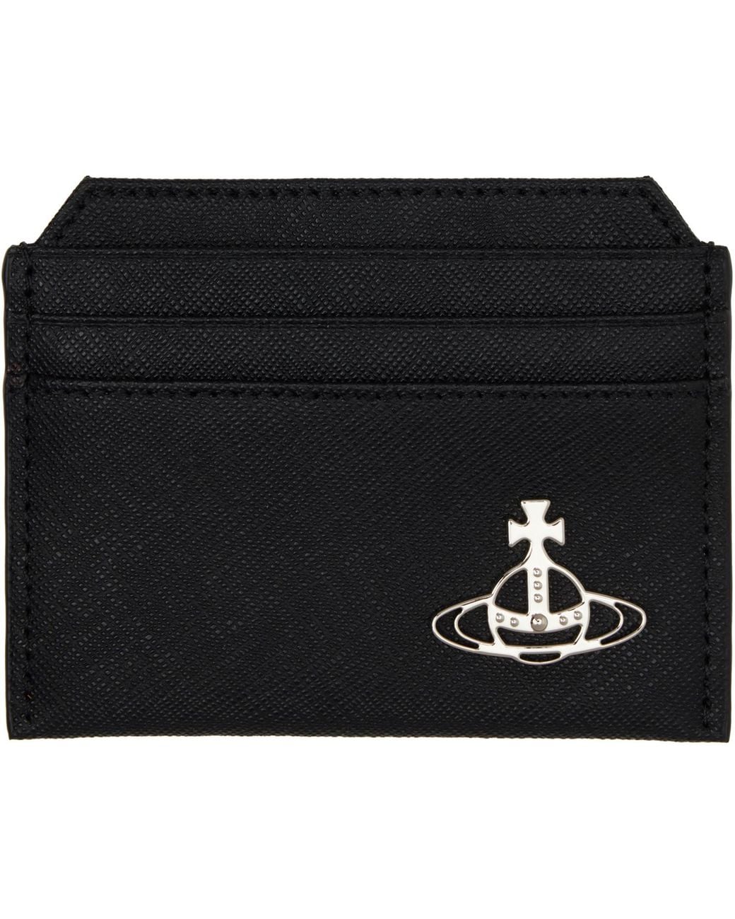 Vivienne Westwood Black Slim Card Holder for men