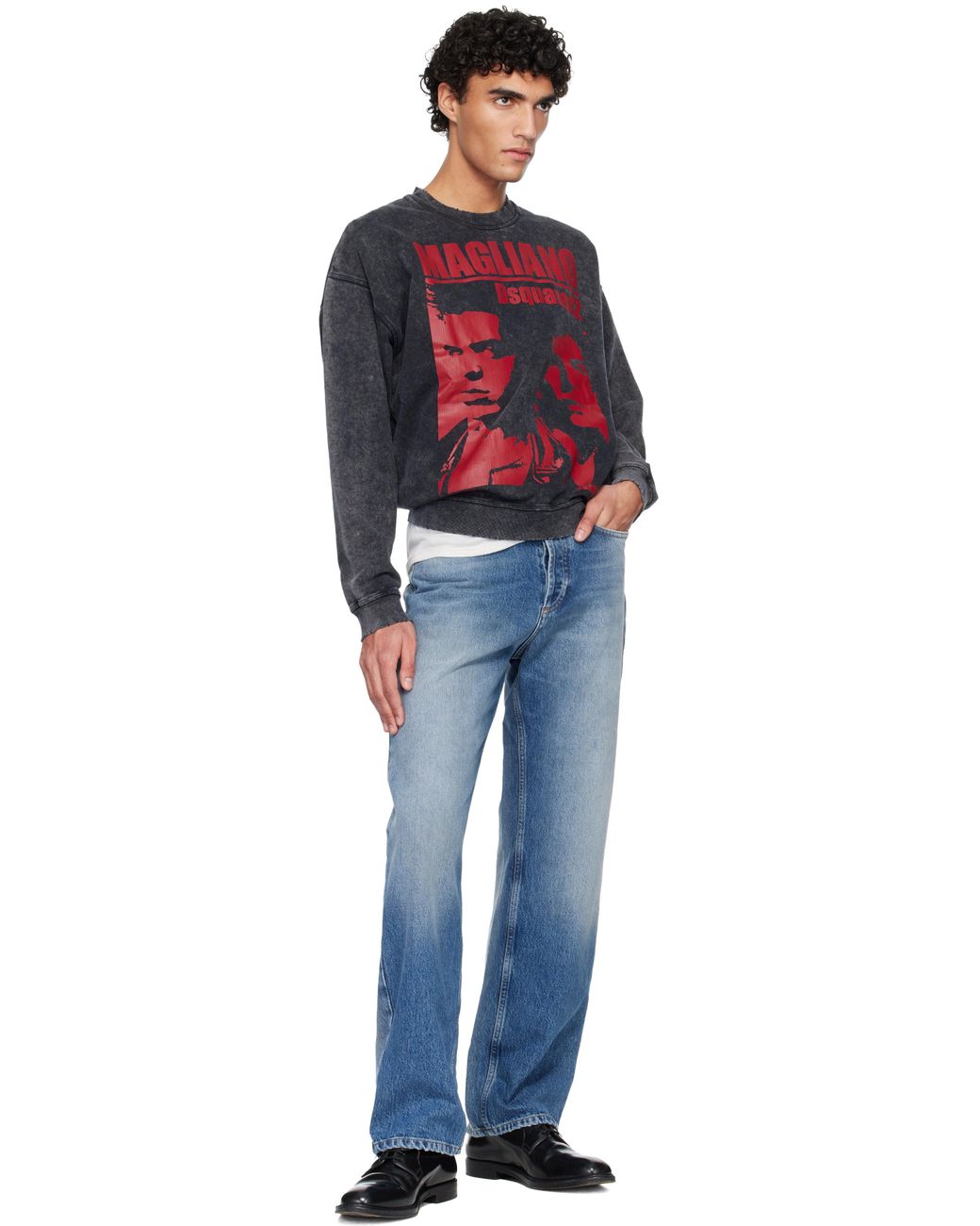 DSquared² Red Magliano Edition Rock Relax Fit Sweatshirt for men