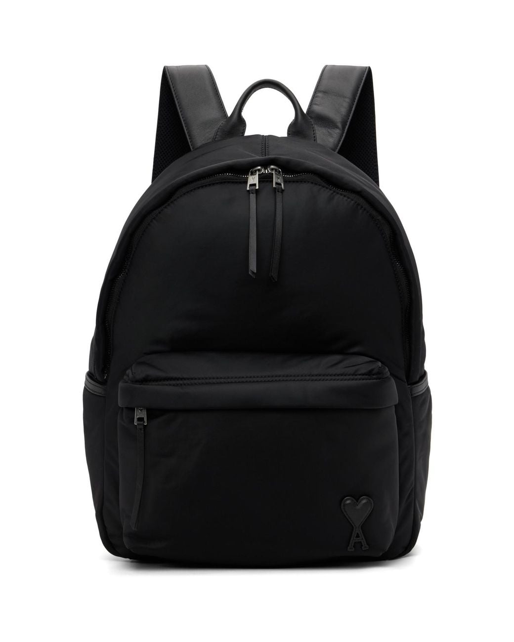 AMI Black Nylon Marcel Backpack