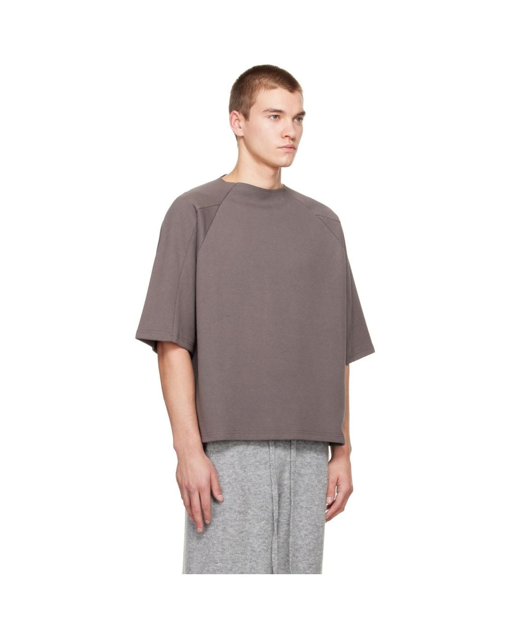 Seventh Gray Box Cut T-Shirt for men