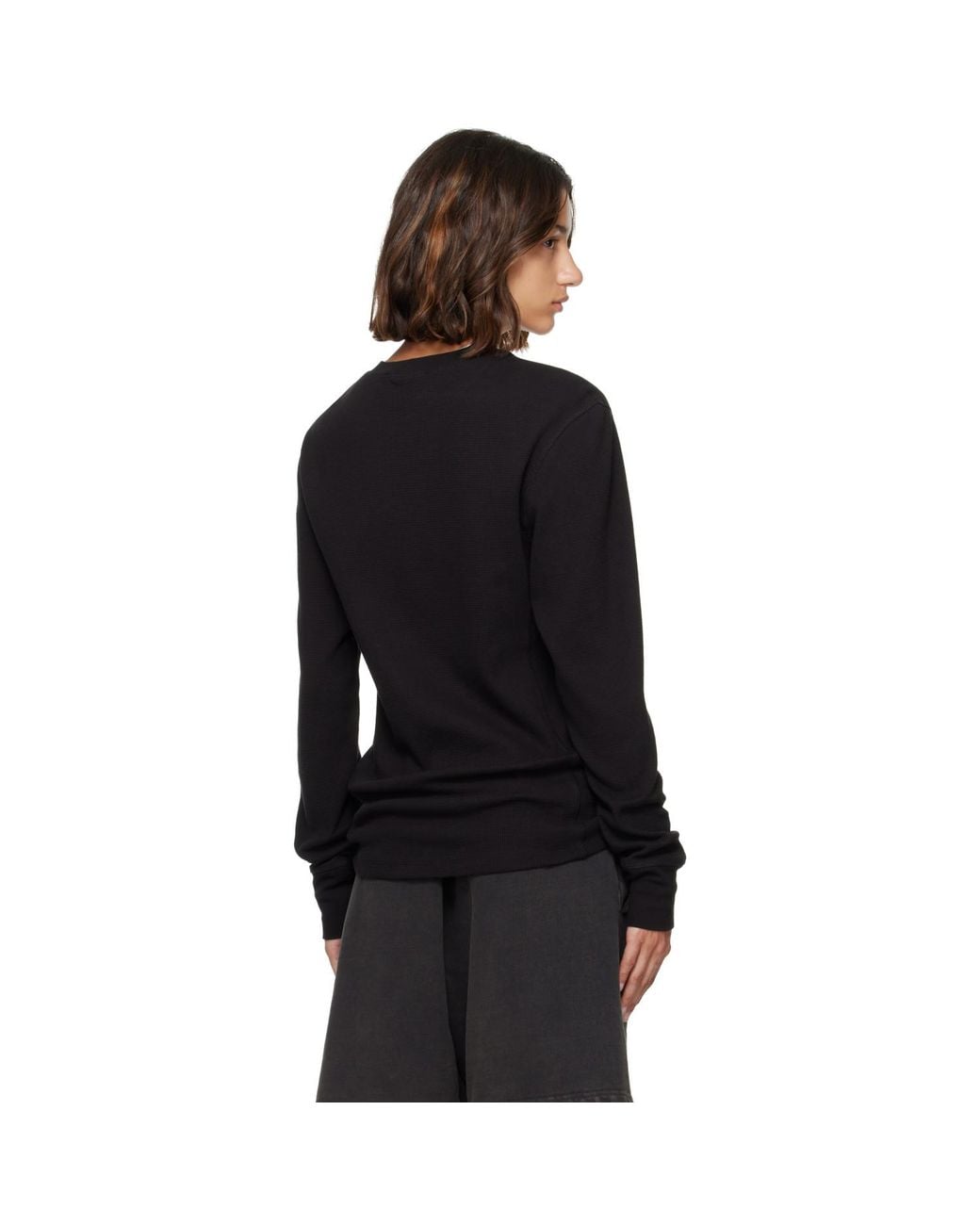 Entire studios Black Thermal Long Sleeve T-Shirt