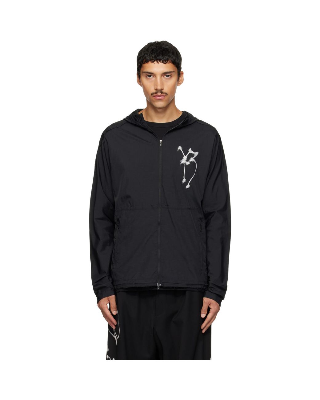 Y-3 Black Chito Edition Graphic Running Track Jacket for men