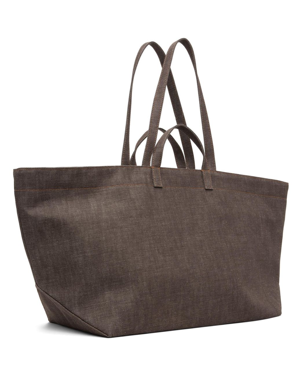 A.P.C. Brown 'Le Drummer' Toile Tote