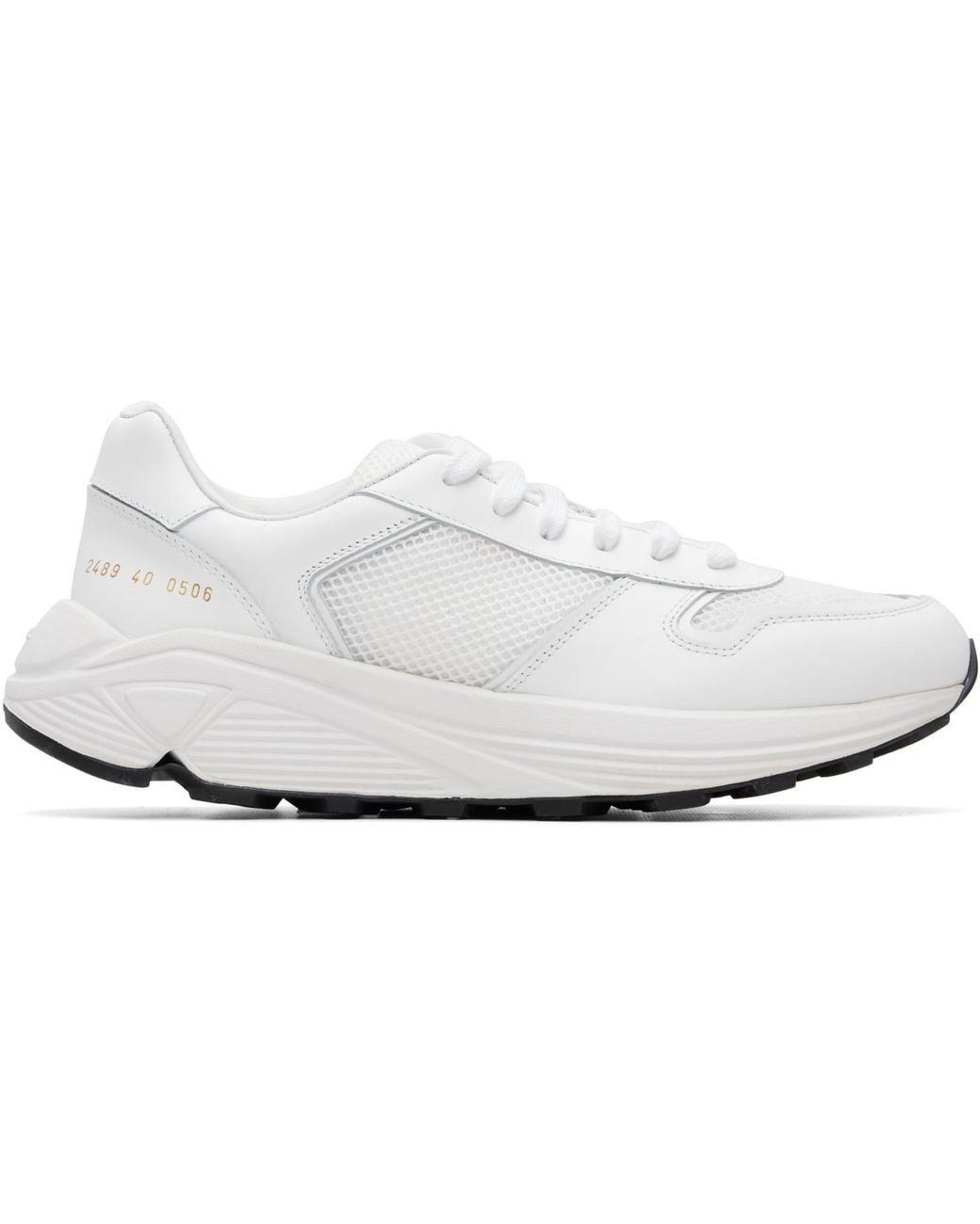 Baskets De Course Premium Blanches Common Projects pour homme en coloris White